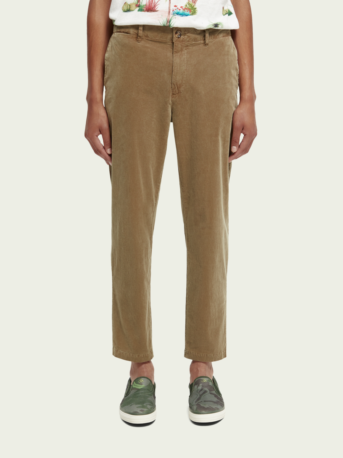 Scotch & Soda - The Drift Corduroy Chino - Khaki