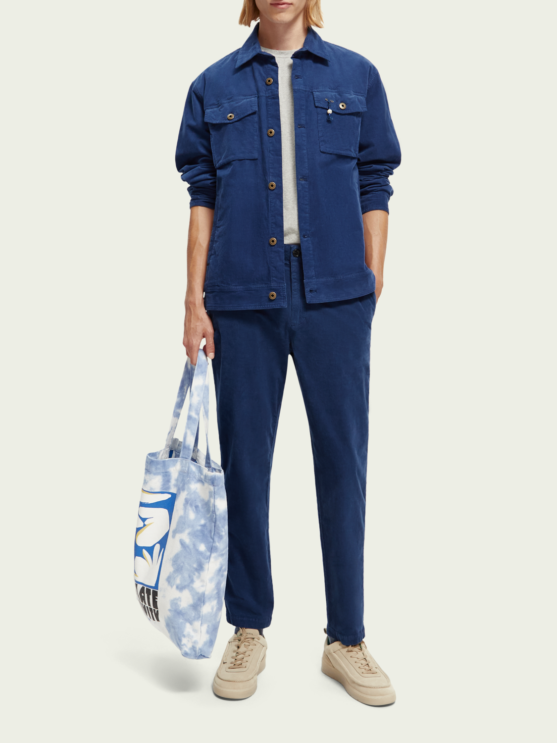 Scotch & Soda - The Drift Corduroy Chino - Marine