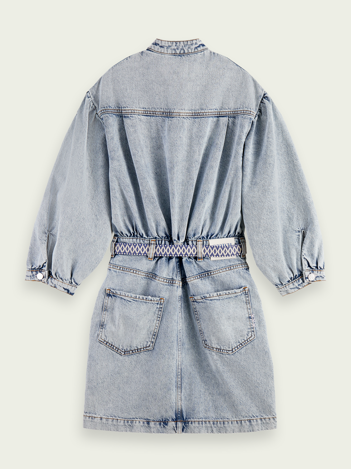 Maison Scotch - Belted Mini Denim Shirt Dress - New Era