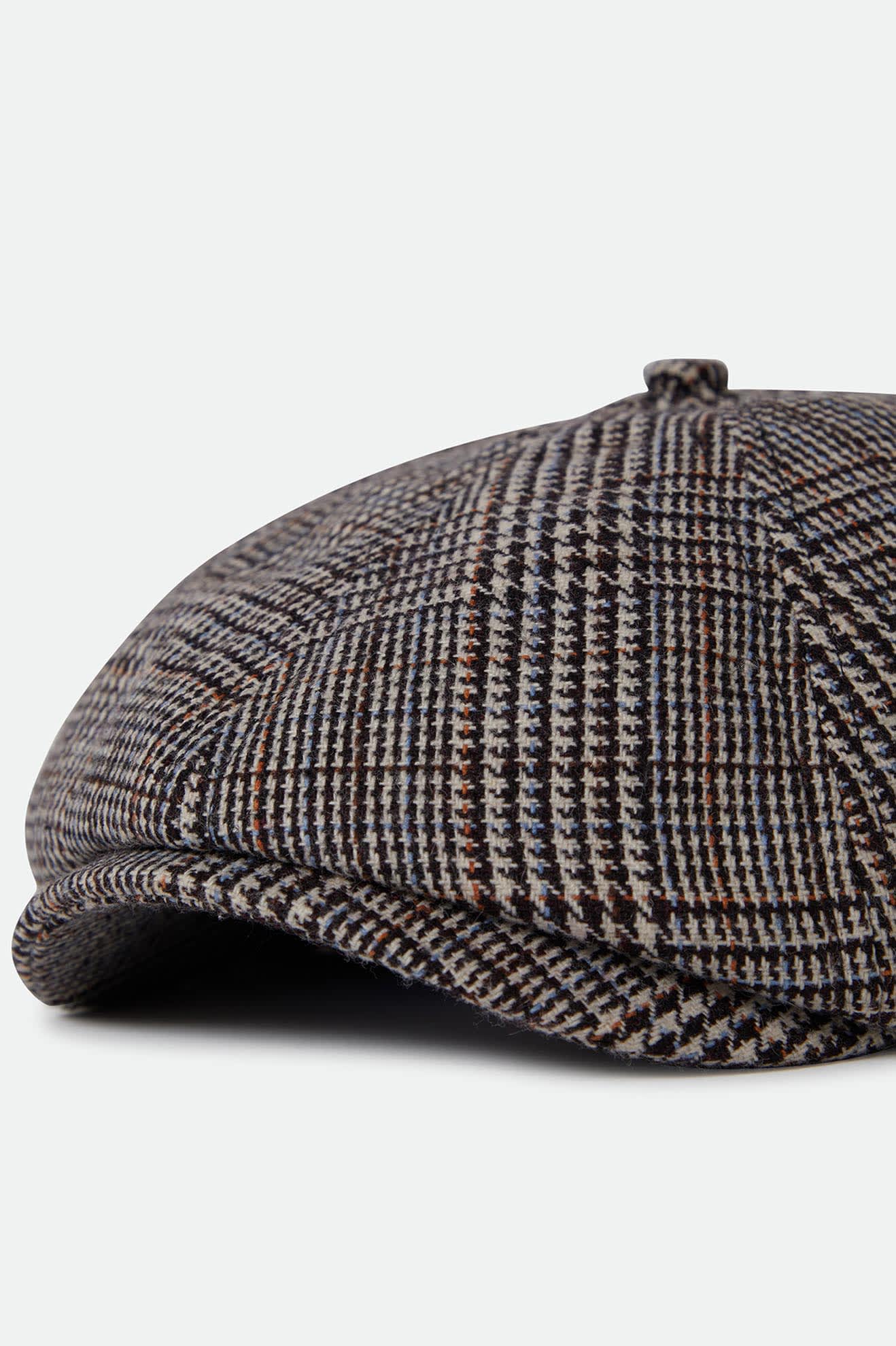 Brixton - Brood Lightweight Lined Snap Cap - Cream/Black/Orange/Light Blue