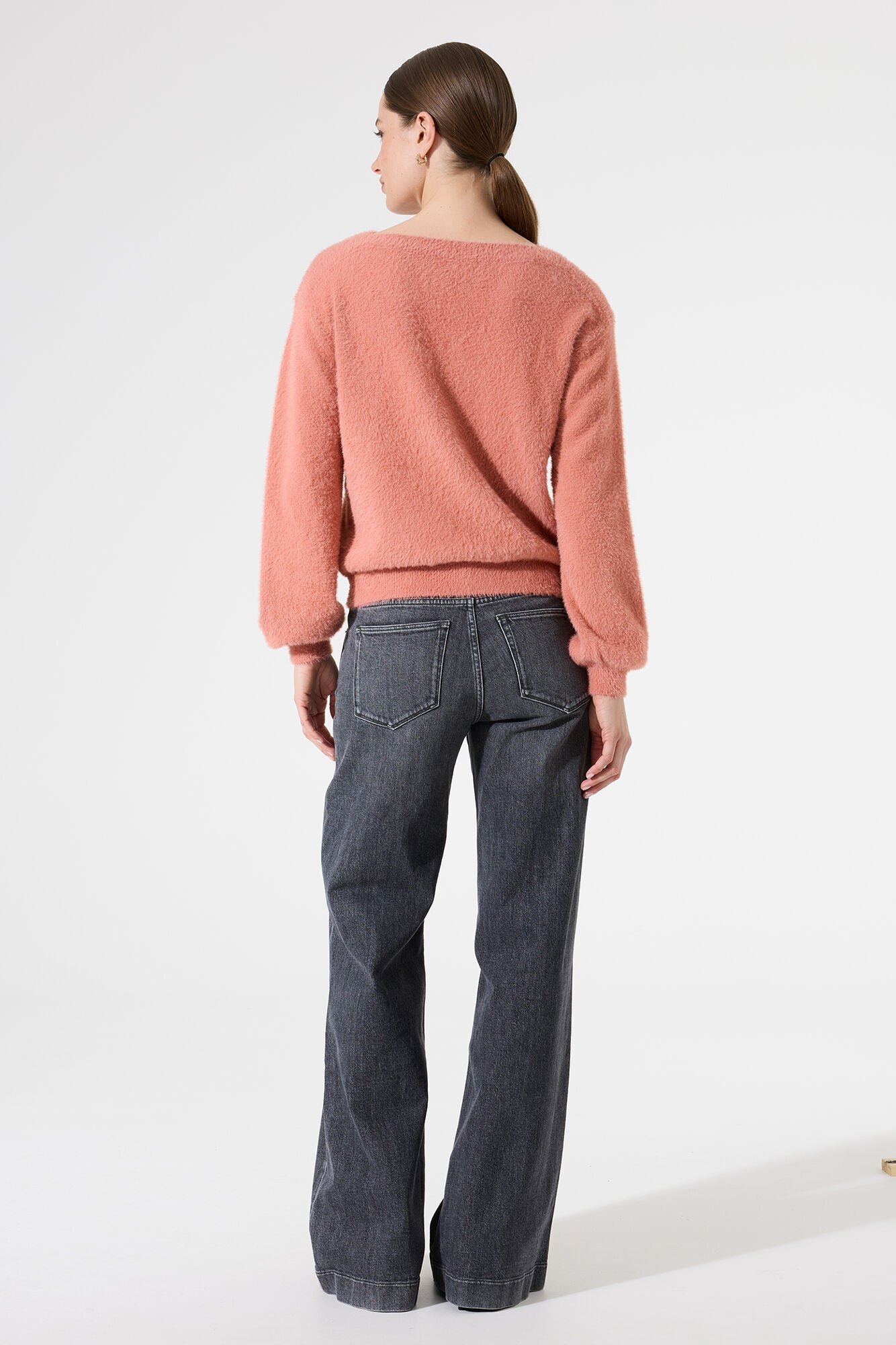 Garcia - Fluffy Knit Pullover - Desert Rose
