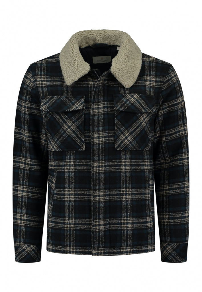 Dstrezzed - Carpenter Big Tartan Jacket - Dark Navy
