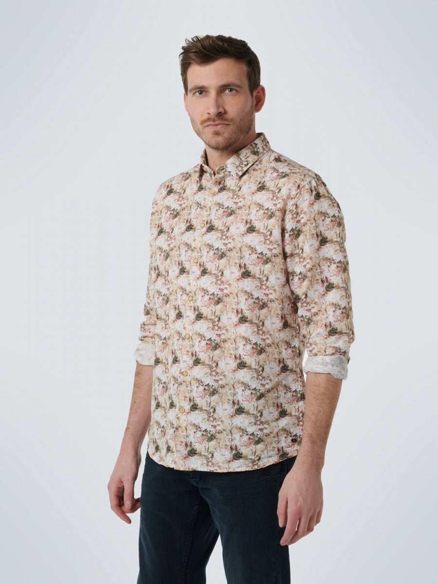 No Excess - Tundra Linen Shirt - Coral