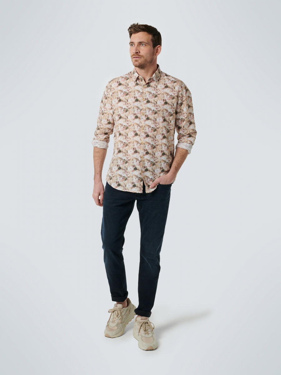 No Excess - Tundra Linen Shirt - Coral