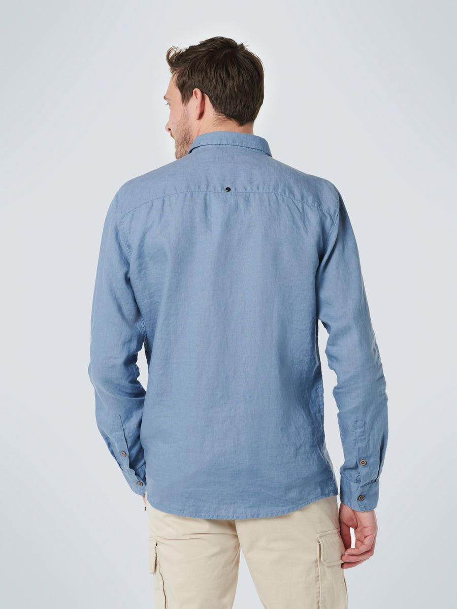 No Excess - Fritz Linen Shirt - Washed Blue