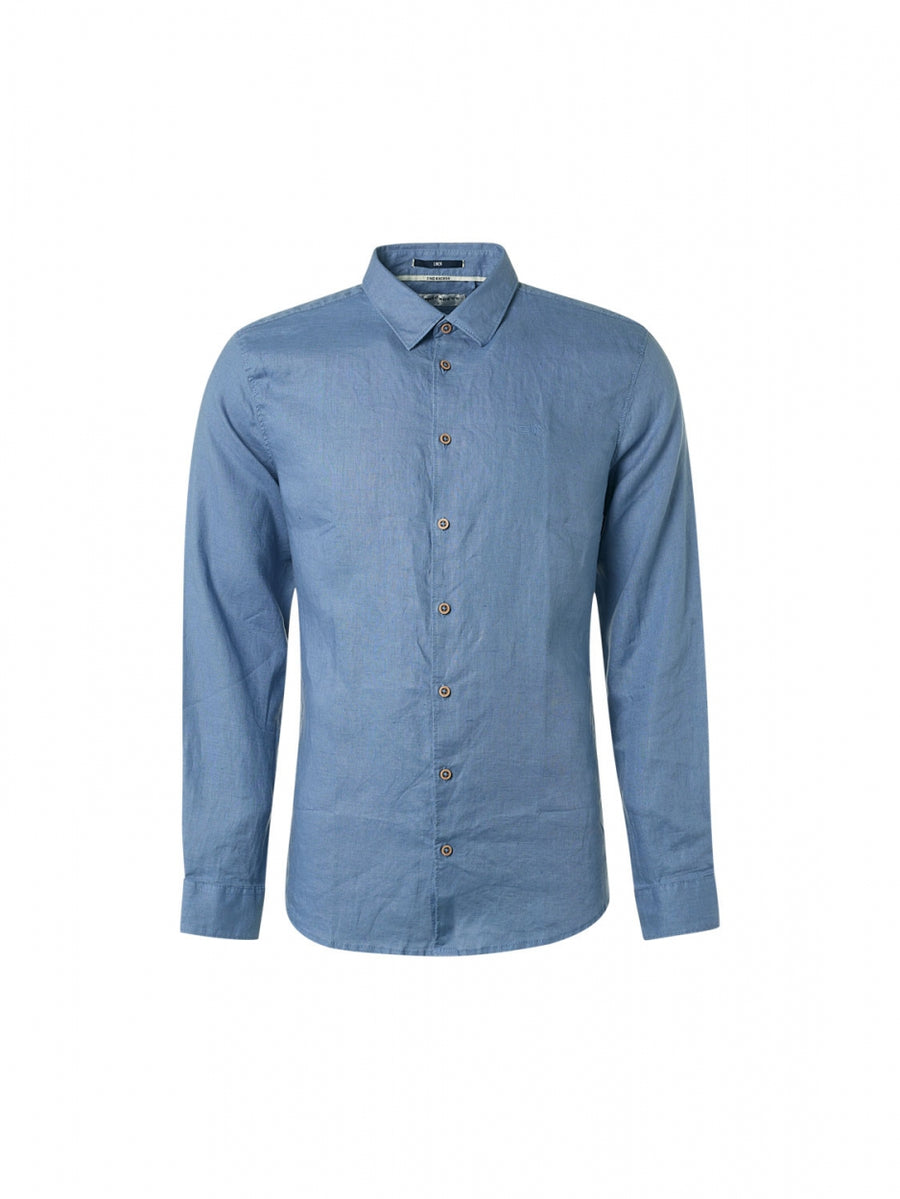 No Excess - Fritz Linen Shirt - Washed Blue