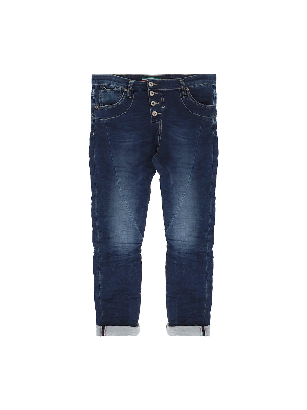 Please Baggy P78 Button Jean Blue Denim1