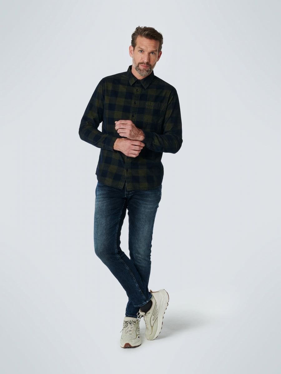 No Excess - Duo Corduroy LS Shirt - Sage Green