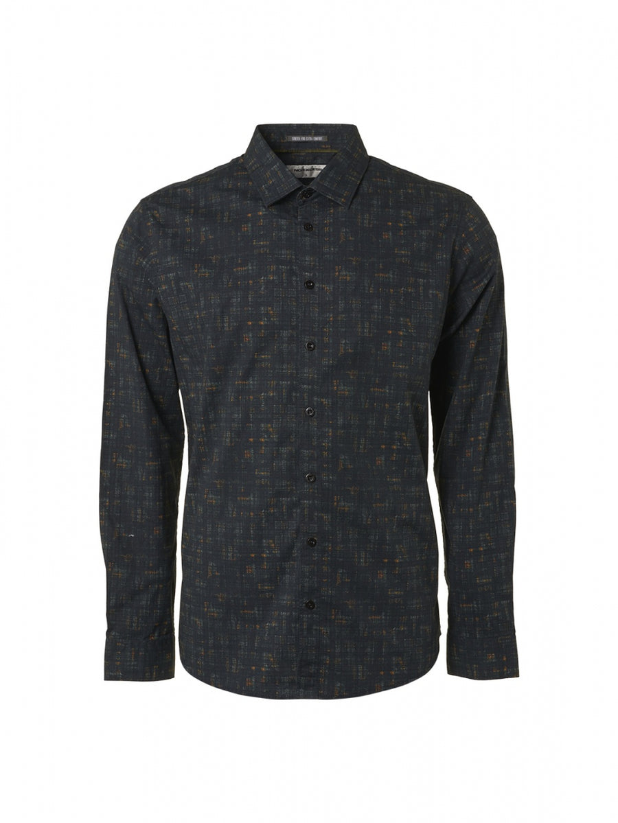 No Excess - Screen Printed LS Shirt - Misty Green