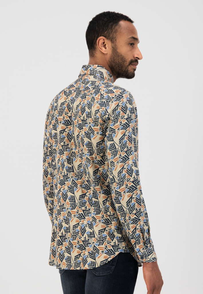 Dstrezzed - Arrows Satin Shirt - Sand