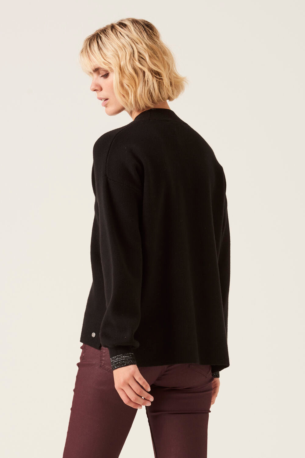 Garcia - High Neck Pullover - Black