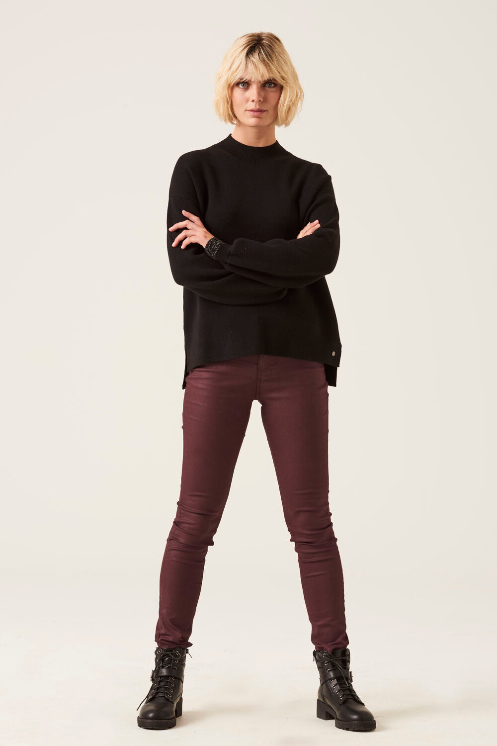 Garcia - High Neck Pullover - Black