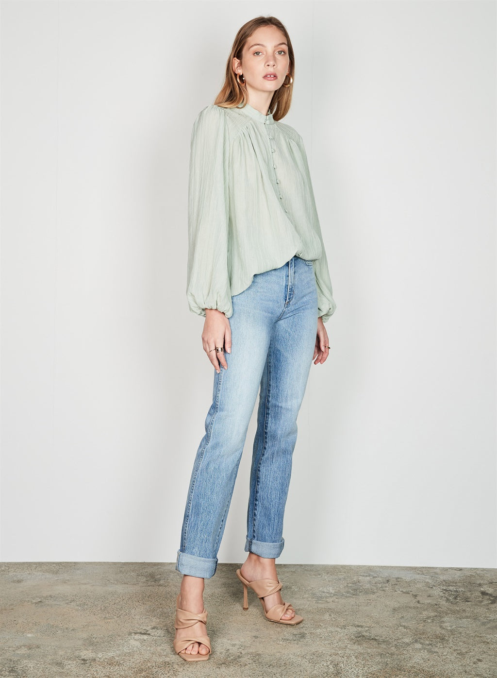 Esmaee - Delphine Blouse - Seafoam