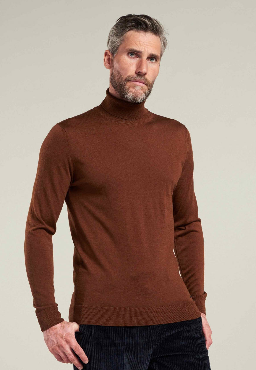 Dstrezzed - Merino Turtle Neck - Argan Oil