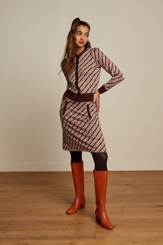 King Louie - Cardi Puff Gallant - Porto Red