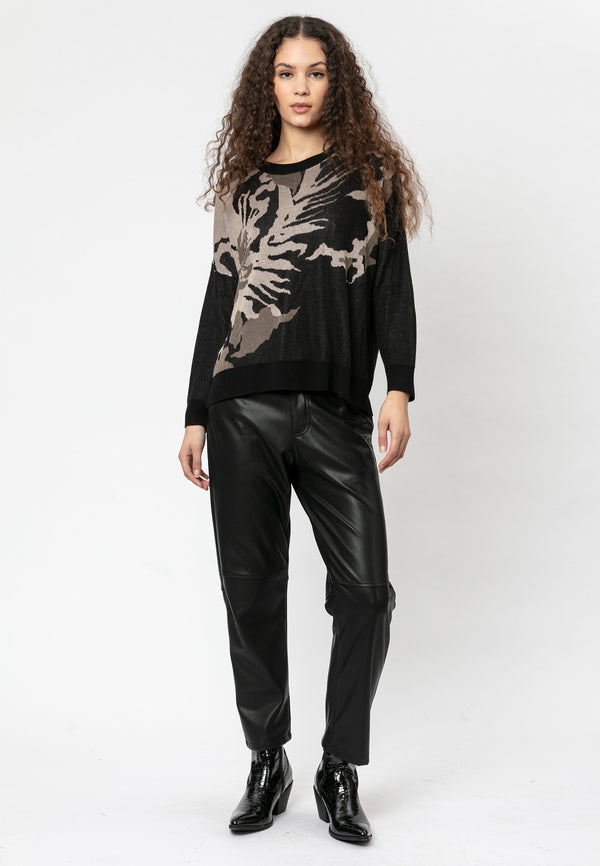 Religion - Virgo Jumper - Black/Taupe