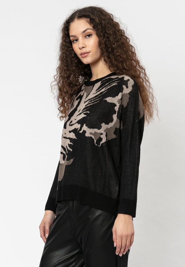 Religion - Virgo Jumper - Black/Taupe