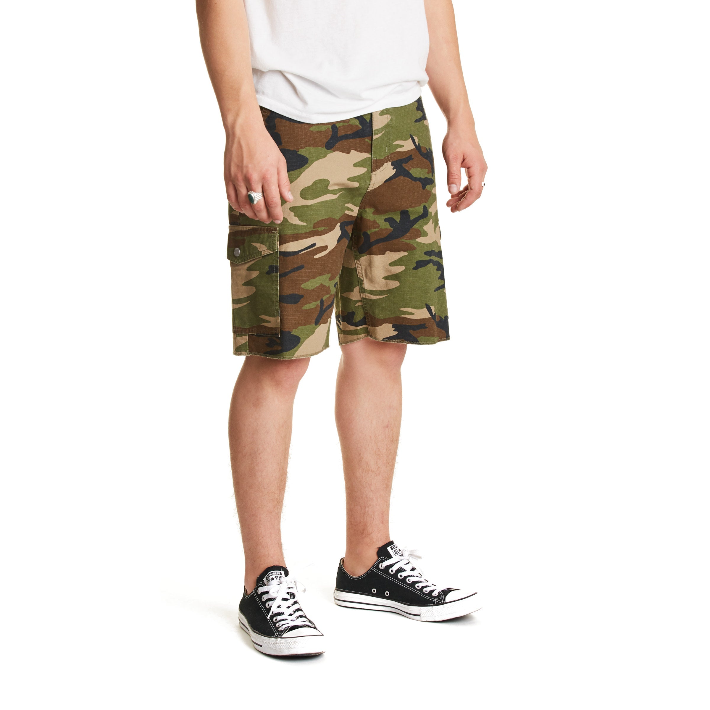 Brixton - Fleet Cargo Short - Woodland Camo