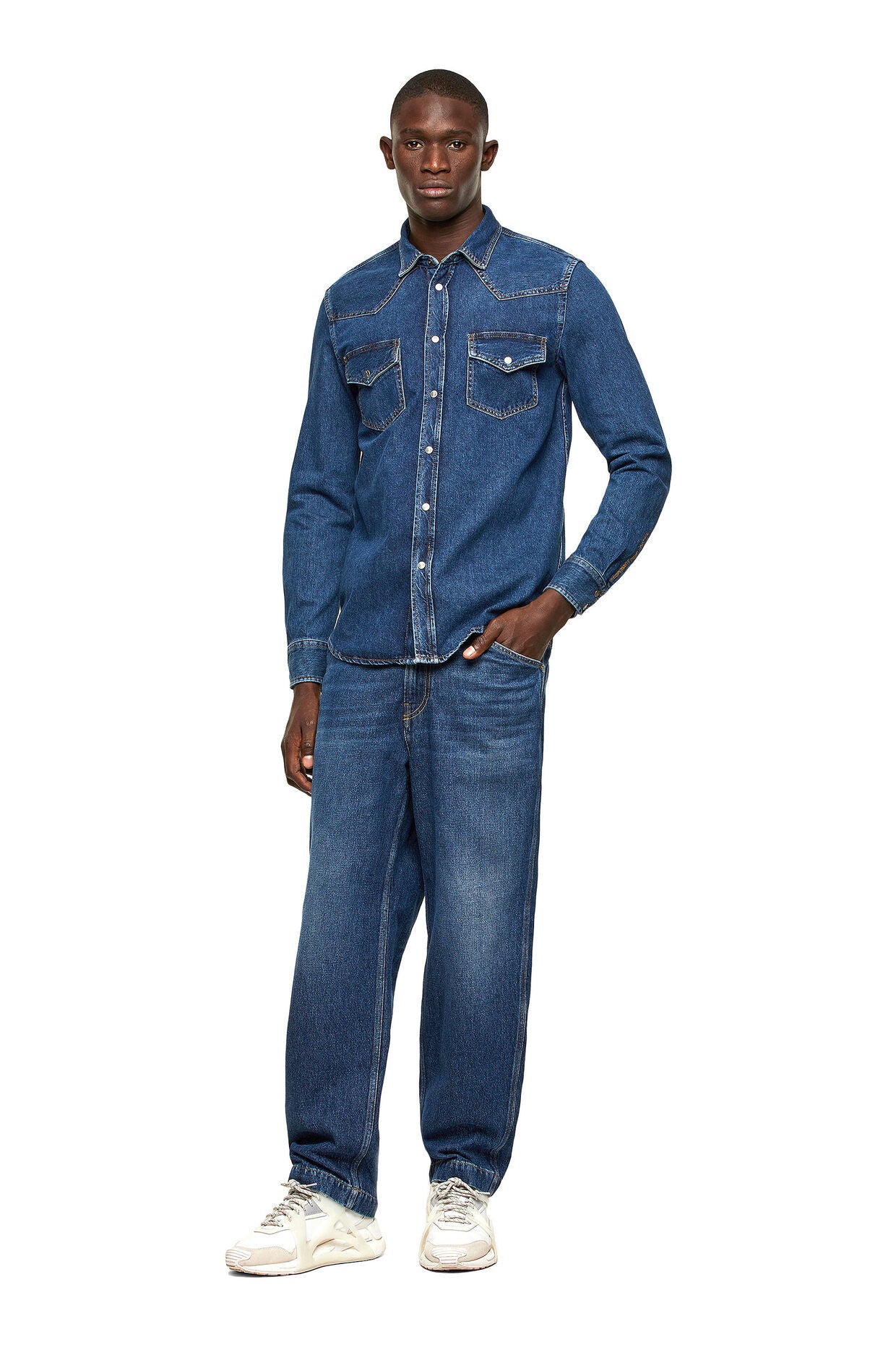Diesel - D-East-P1 Shirt - Wash Denim