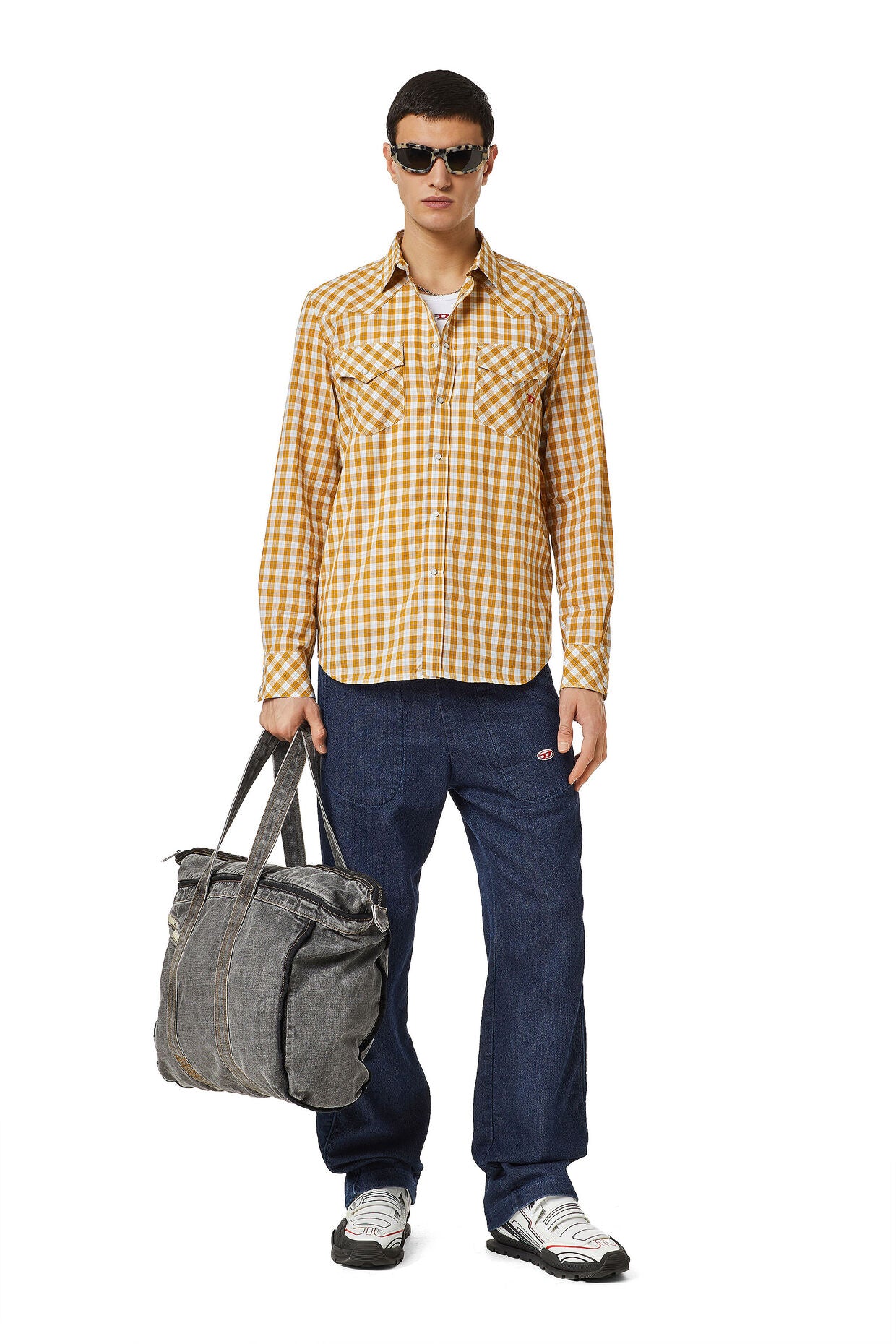 Diesel - S-East-Long-Cl Shirt - White/Yellow