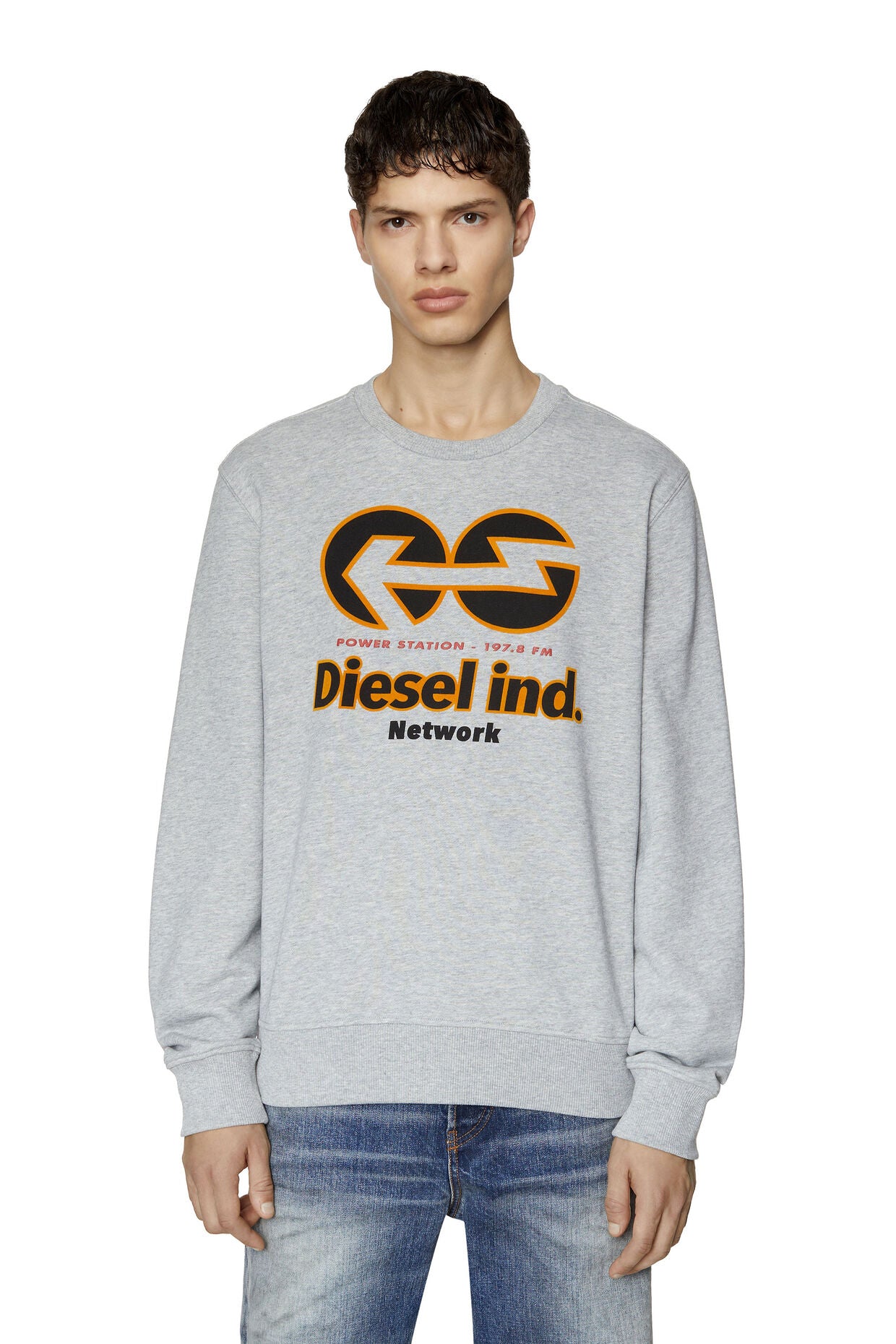 Diesel - S-Ginn-E1 Sweatshirt - Grey Marle