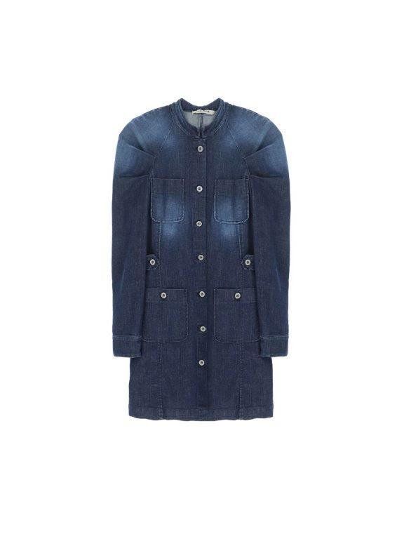 Please - Abito Dress - Denim Blu