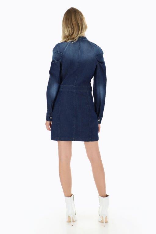 Please - Abito Dress - Denim Blu