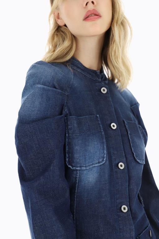 Please - Abito Dress - Denim Blu