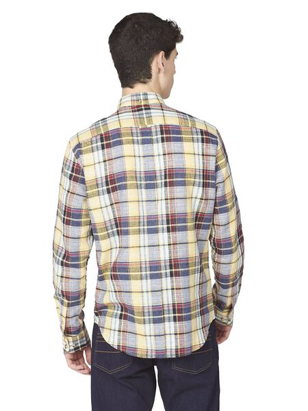 Ben Sherman - Slub Madras Check LS Shirt - Yellow