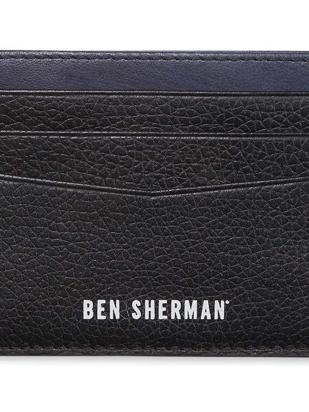 Ben Sherman - Leather CC Wallet - Black/Navy
