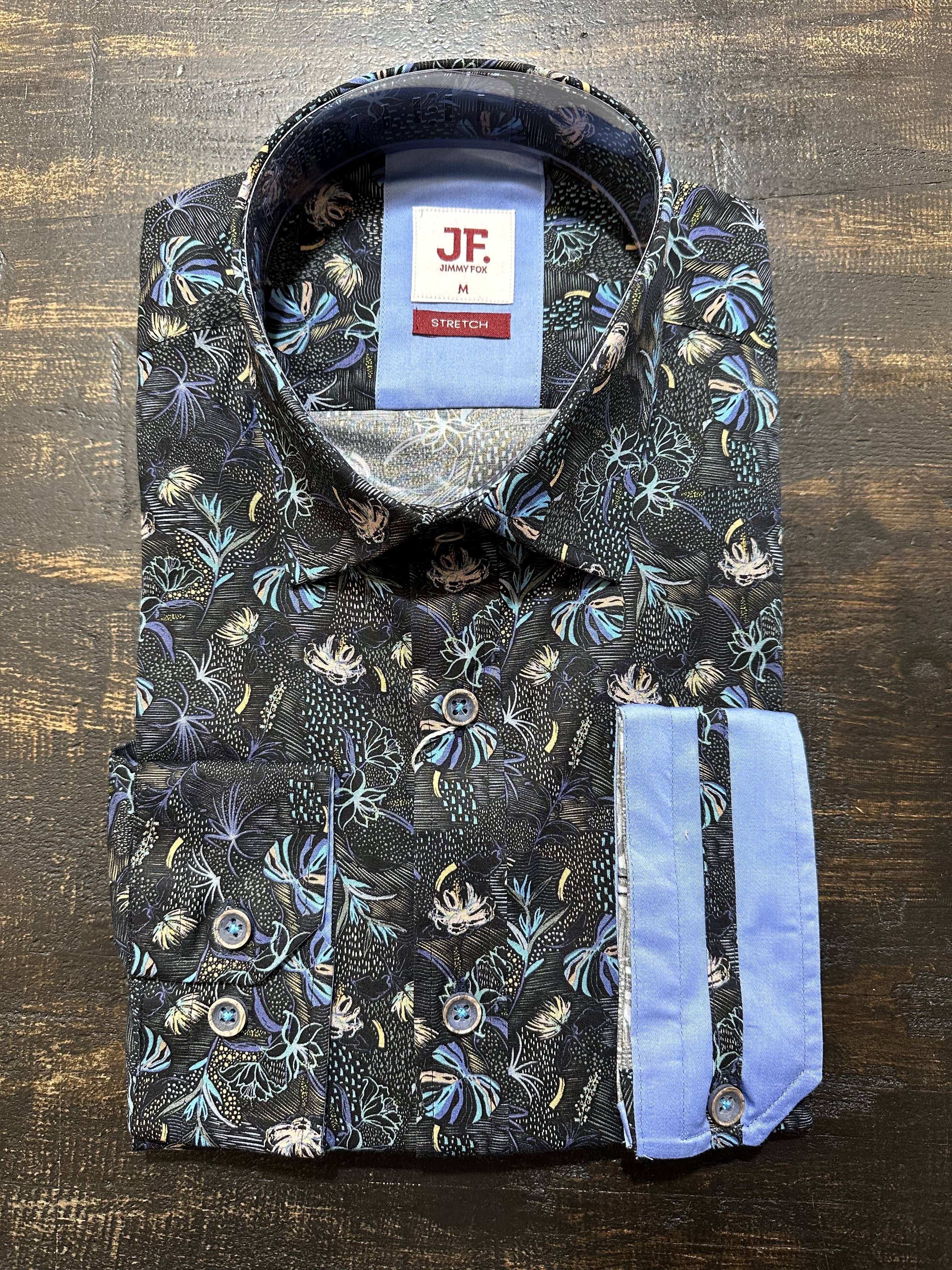 Jimmy Fox - Dark Tropic LS Shirt - Night