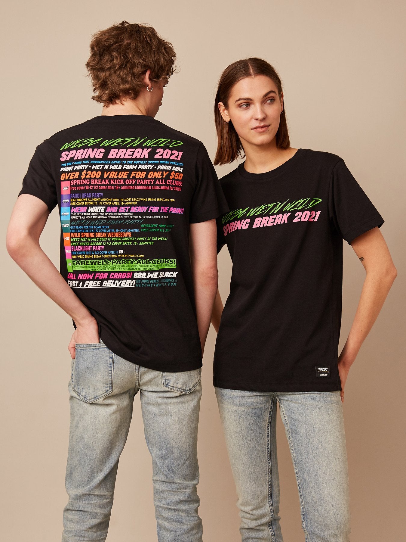 WeSC - Max Spring Break T-Shirt - Black
