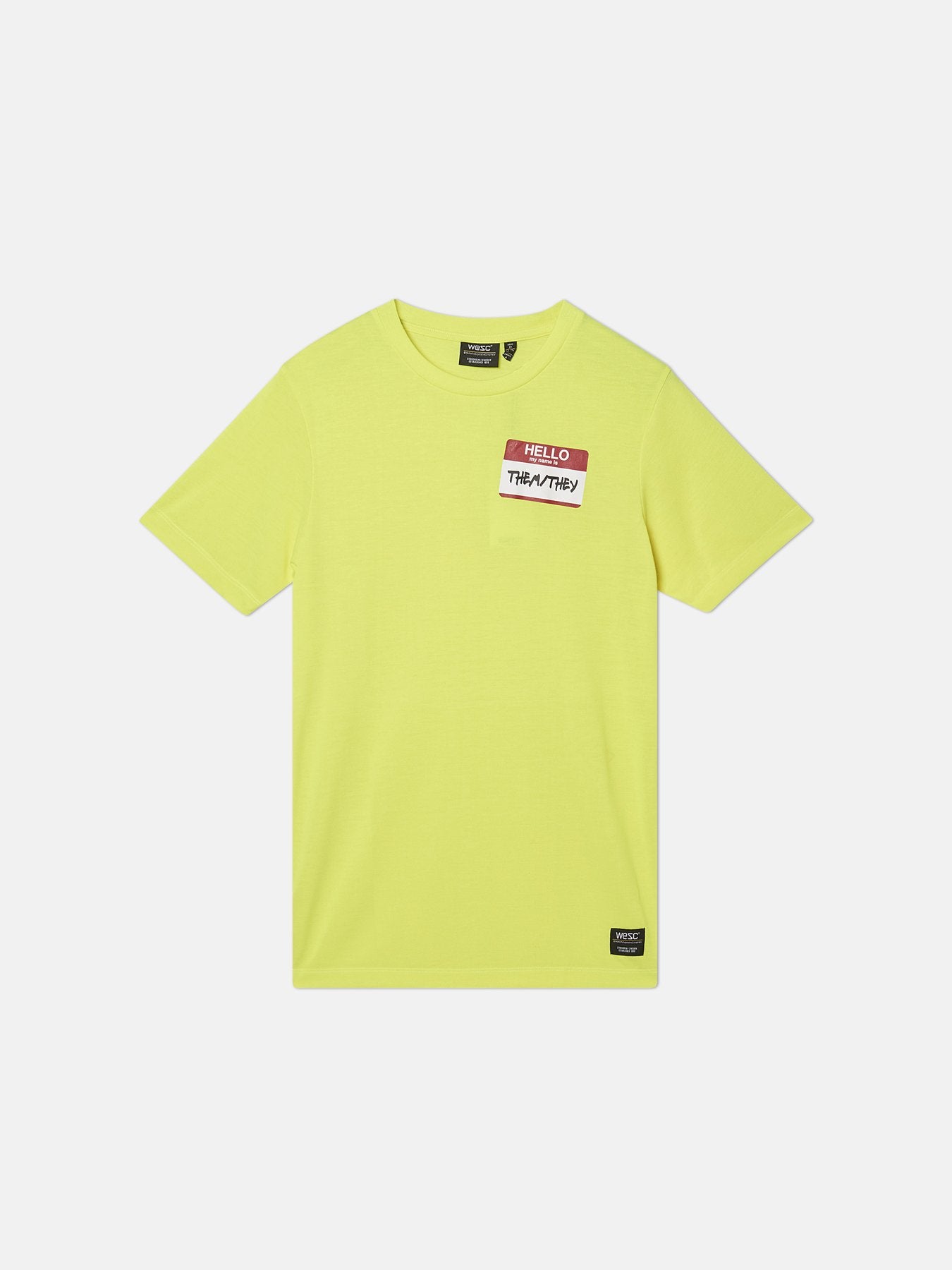 WeSC - Max Them/They T-Shirt - Safety Yellow