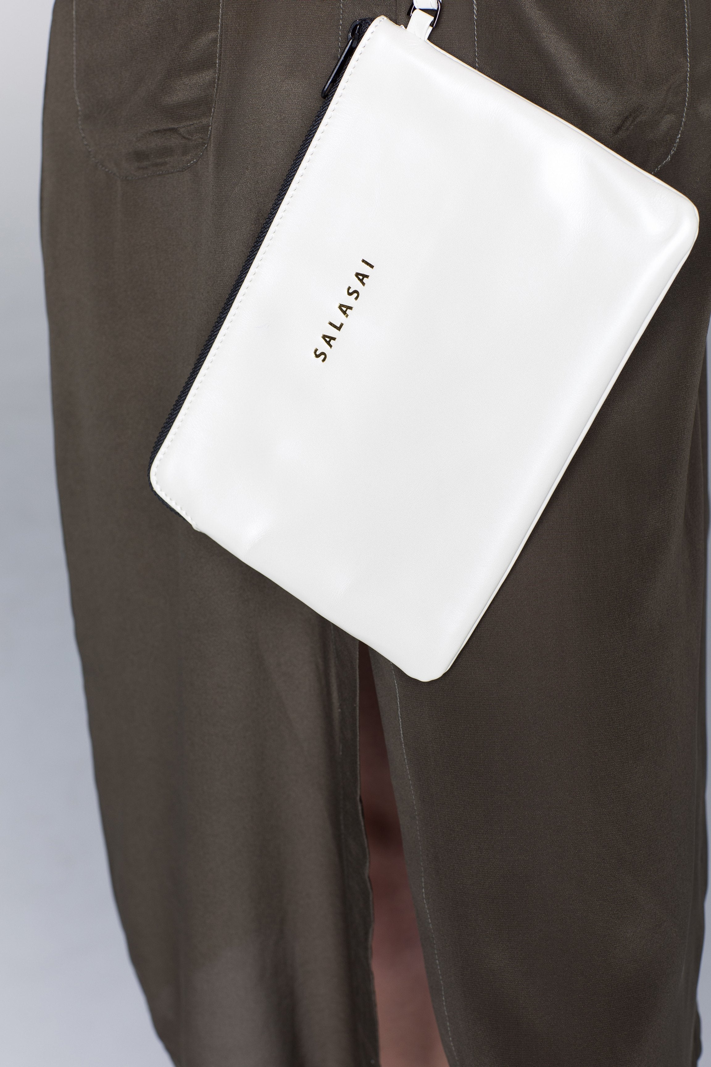 Salasai - Clutch n Card Holder - White Pearl