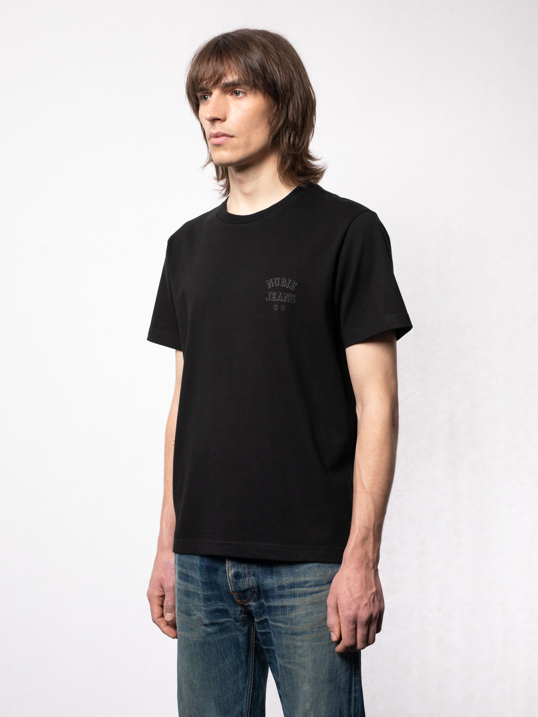 Nudie - Roy Logo Tee - Black
