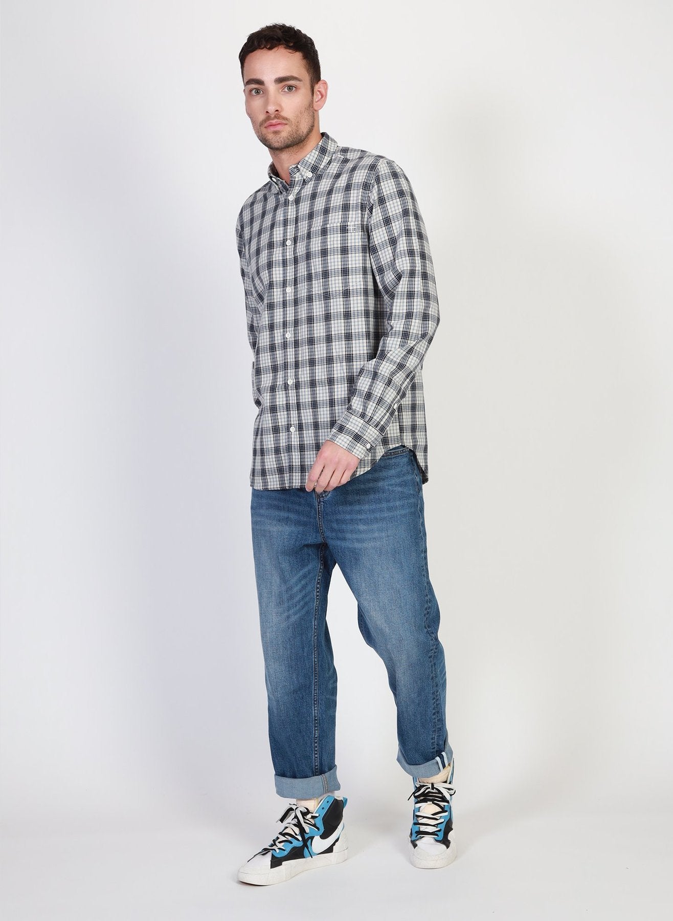 Federation - Sunday Shirt - Blue/White Check