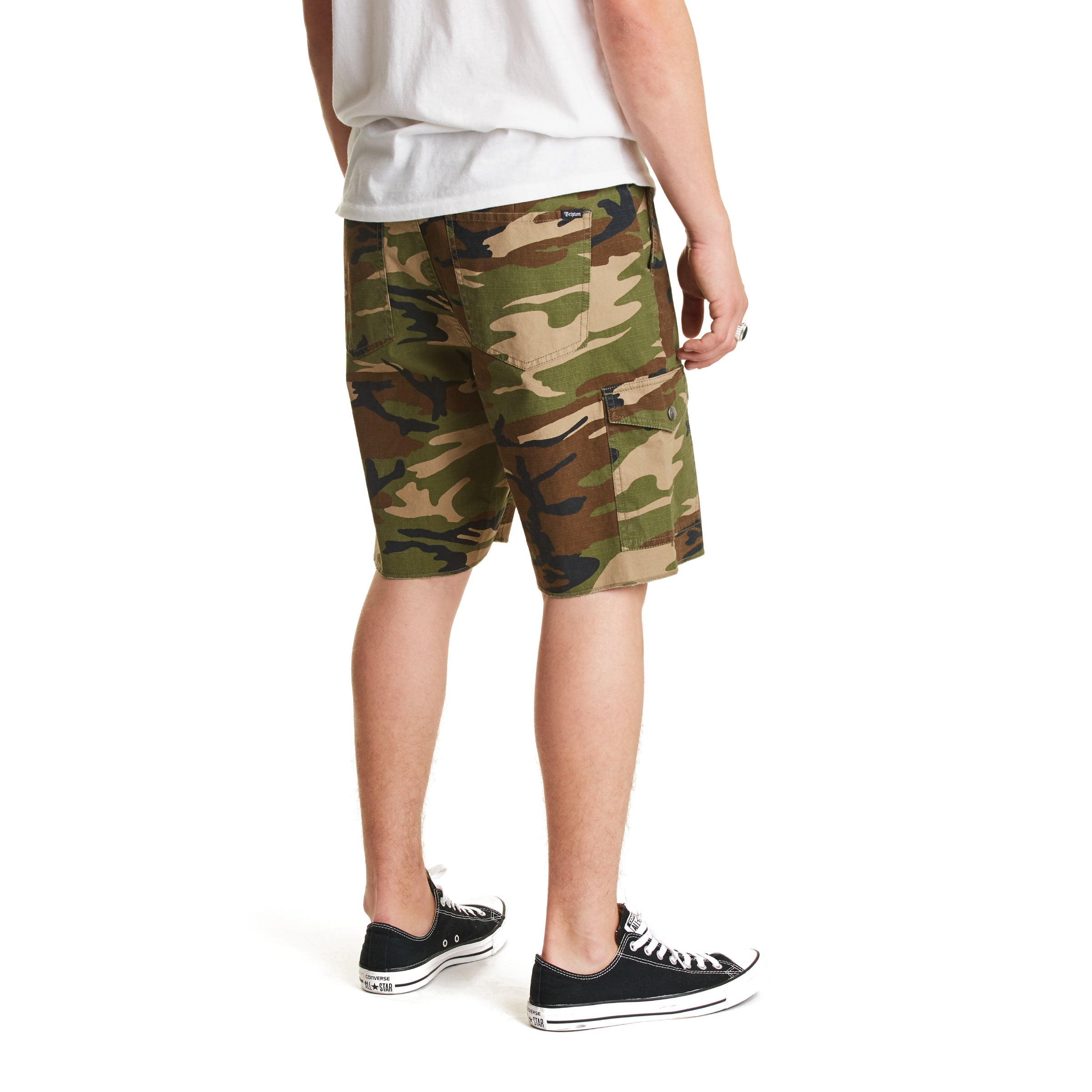 Brixton - Fleet Cargo Short - Woodland Camo