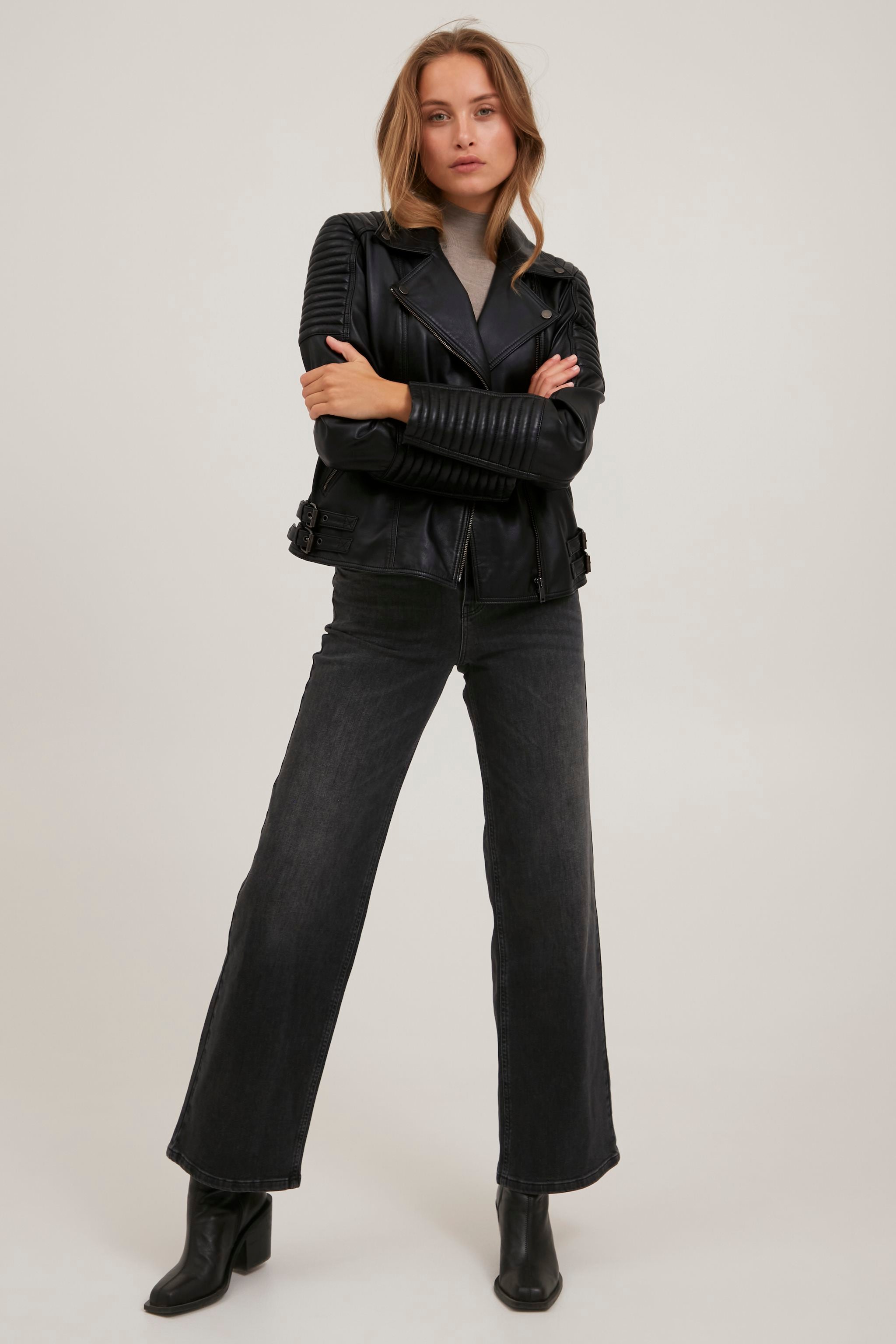 Pulz - Marly Leather Jacket - Black
