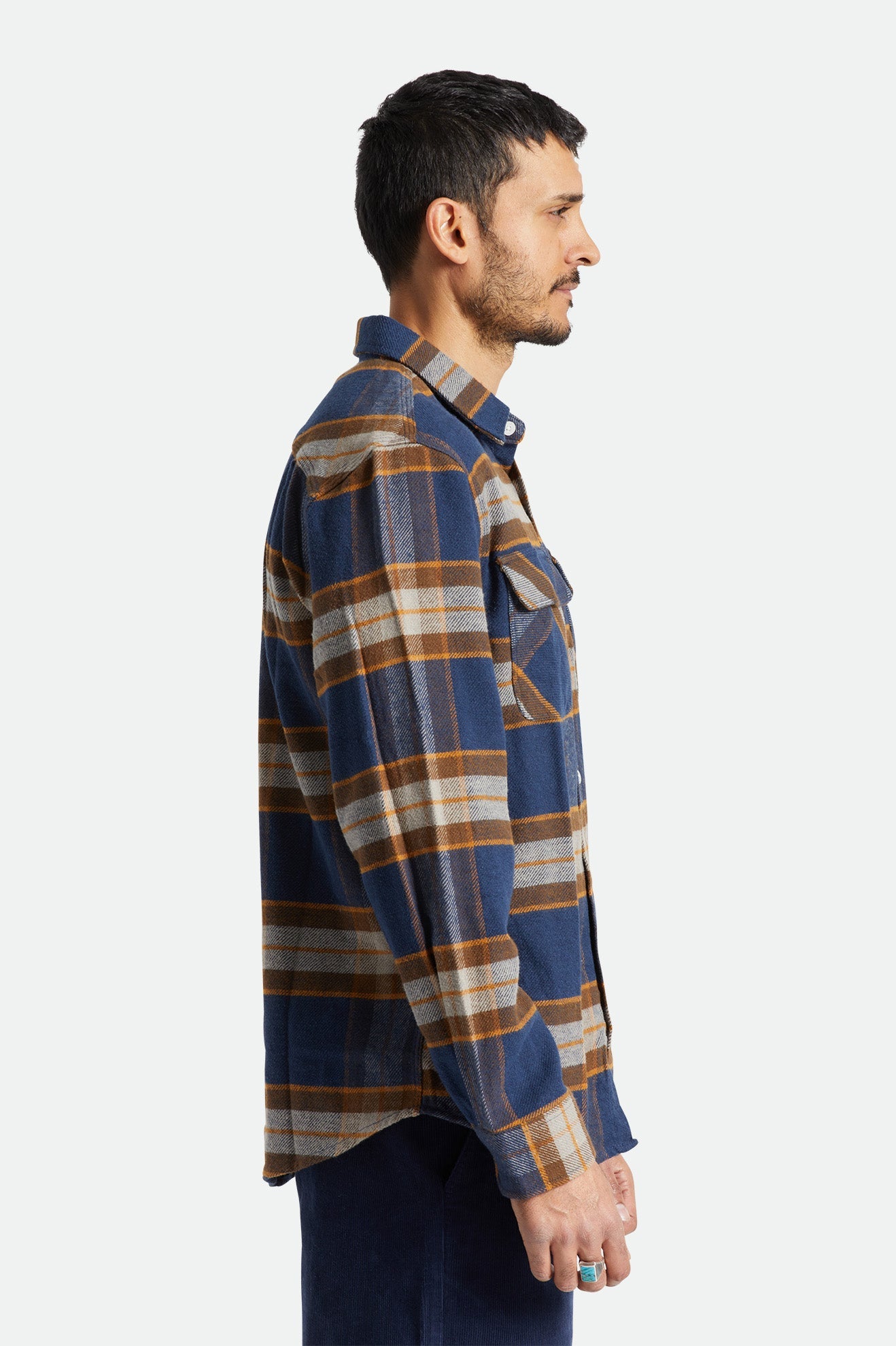 Brixton - Bowery LS Flannel Shirt - Joe Blue