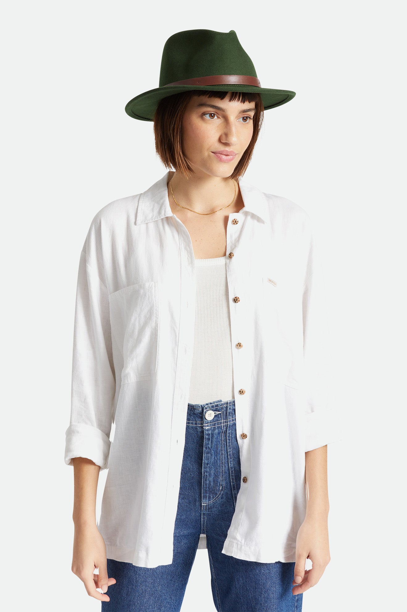 Brixton - Messer Fedora - Moss