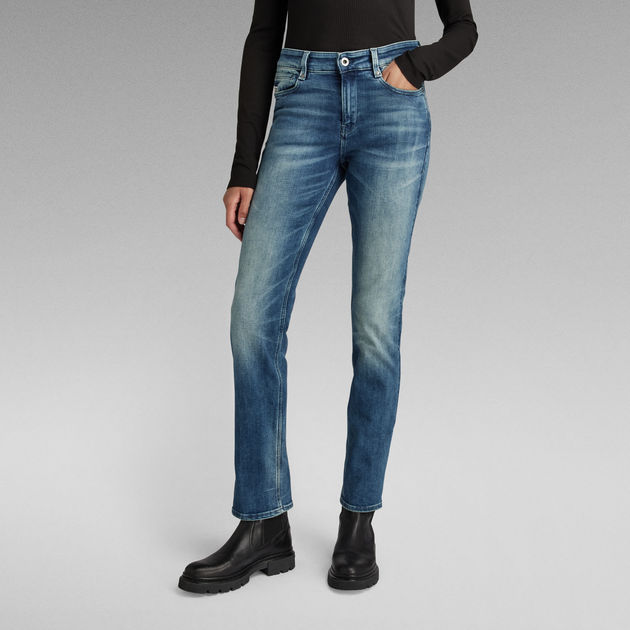 G-Star Raw - Noxer High Straight Jean - Faded Azurite