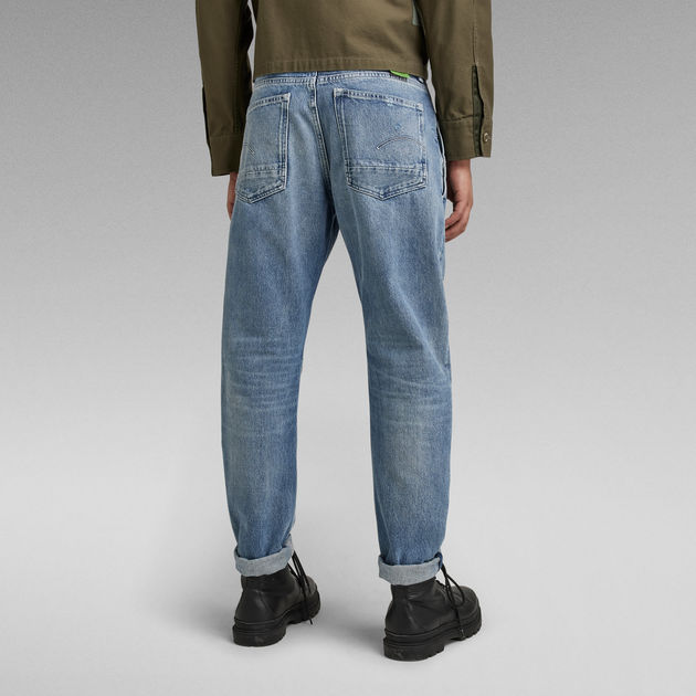 G-Star Raw - A-Staq Regular Tapered Jean - Sun Faded Air Force Blue Destroyed