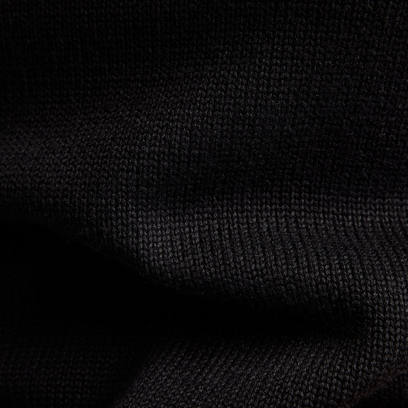 G-Star Raw - Core Mock Knitted SS Top - Dark Black