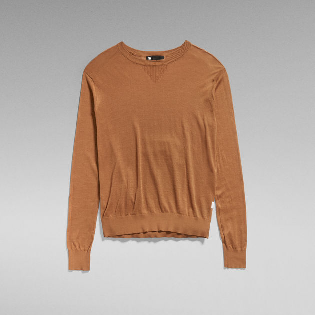 G-Star Raw - Core R Neck Knit - Oxide Ocre