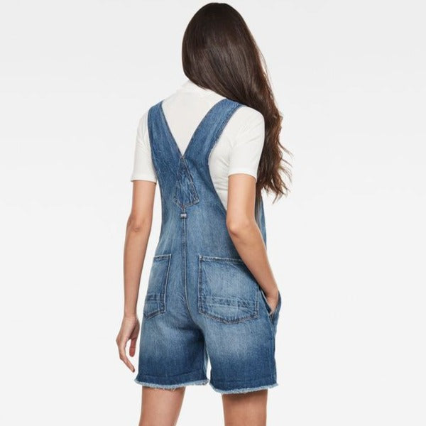 G-Star Raw - Faeroes Bf Short Overall - Faded Ripped Shore