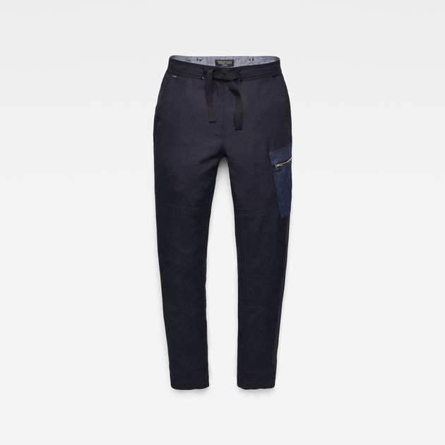 G-Star Raw - Feldspar High Straight Cargo - Mazarine Blue