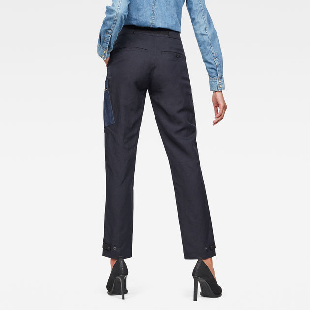 G-Star Raw - Feldspar High Straight Cargo - Mazarine Blue
