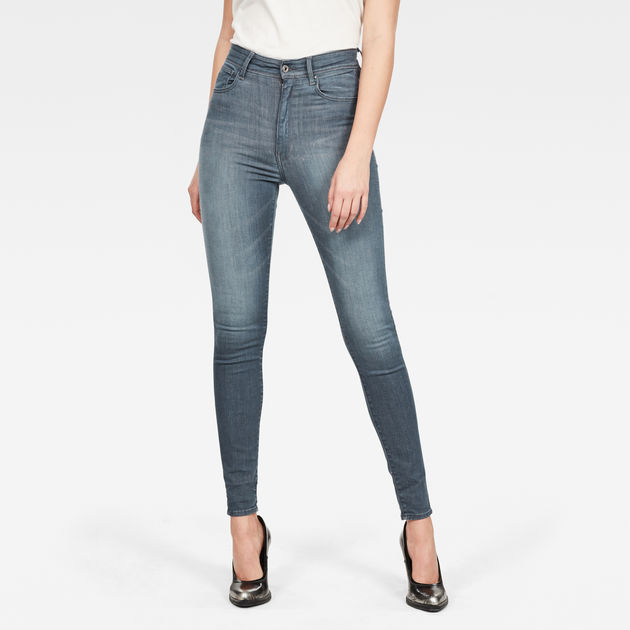 G-Star Raw - Kafey Ultra High Skinny Jean - Worn In Chert Grey