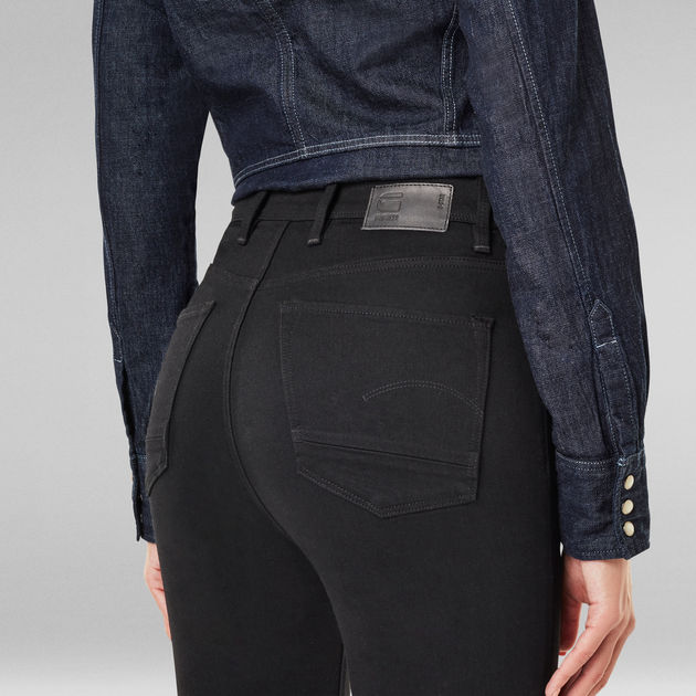 G-Star Raw - Kafey Ultra High Skinny Jean - Pitch Black