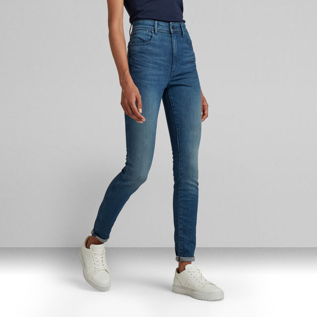 G-Star Raw - Kafey Ultra High Skinny Jean - Faded Neptune Blue